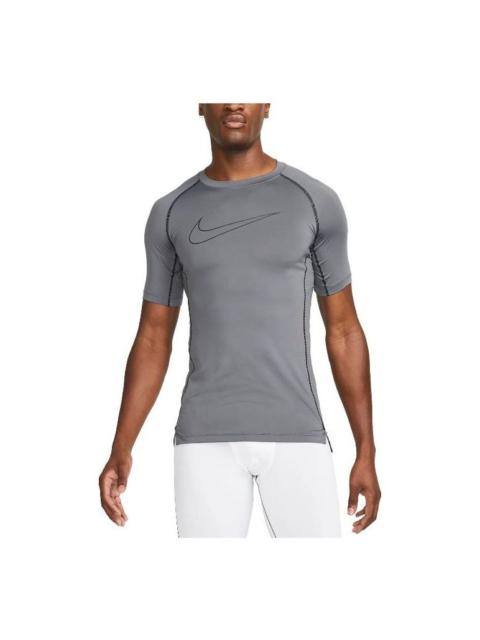Nike Pro Dri-FIT Tight Short Sleeve Tops 'Grey' DD1993-068