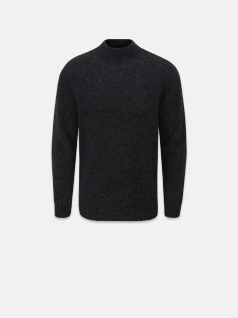 Men's Windsor Lambswool Jumper Charcoal