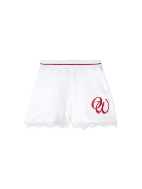Poplin Ow Embr Baseball Short