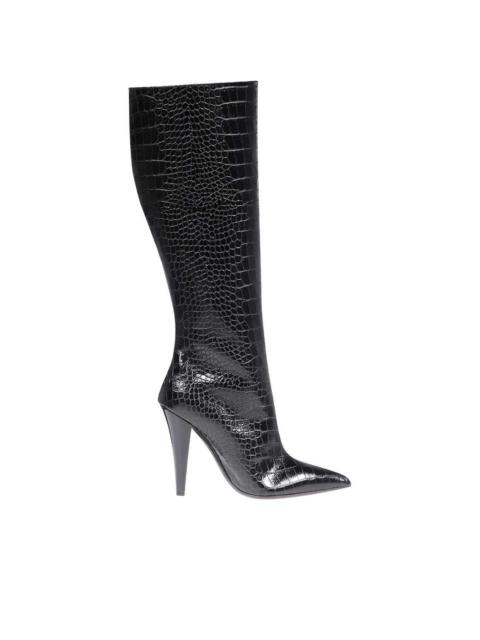 110mm leather high boots