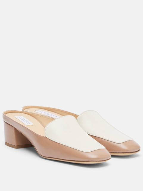 Alena leather slingback pumps