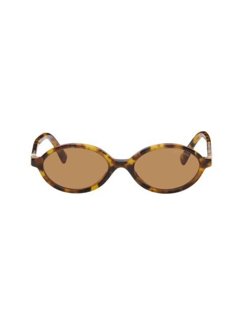 Brown Miu Regard Sunglasses