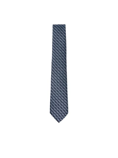 geometric-pattern tie