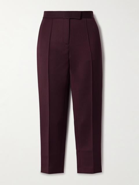 Cropped Woven Slim-leg Pants