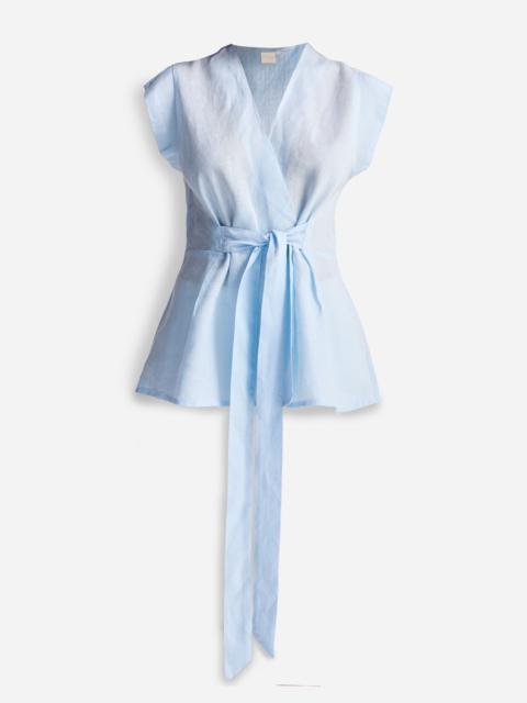 Reistor® Power Moves Hemp Short Sleeve Top in Blue