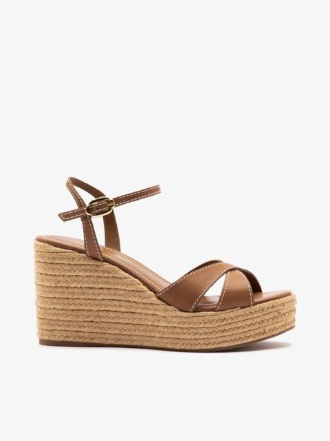 Bianca Espadrille Sandal Caramel Leather