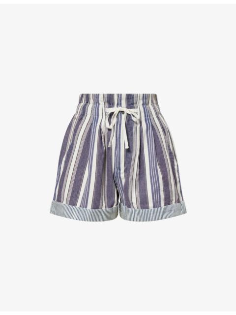 Nirma Striped Cotton Shorts