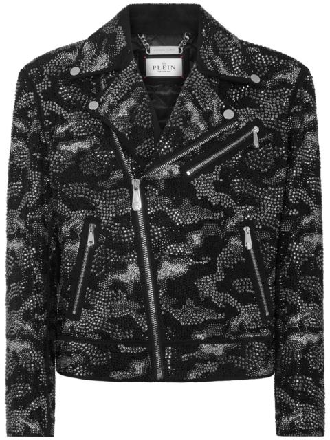 camouflage biker jacket