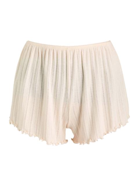 Eberjey Pointelle Cotton-blend Shorts
