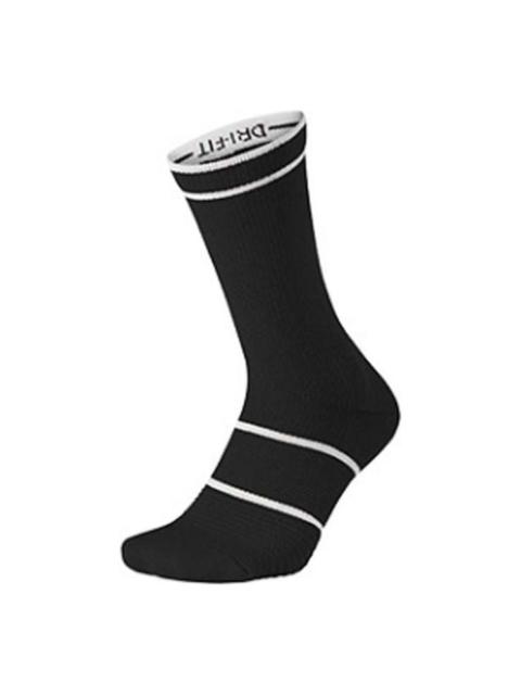 Nike Court Essential Crew Tennis Socks 'Black White' SX6913-011