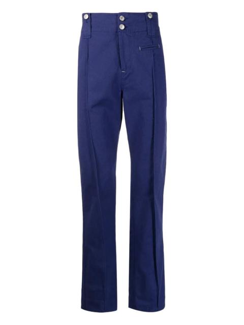 pleated cotton trousers