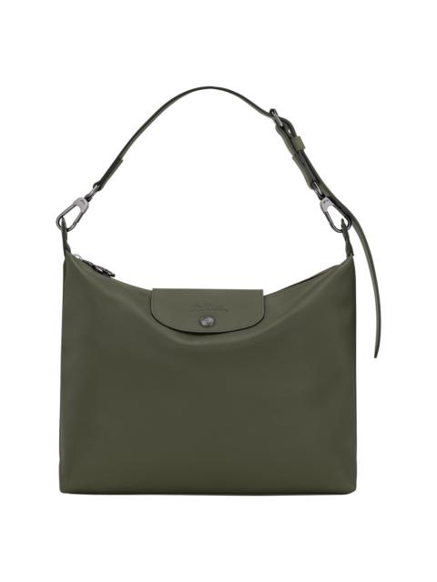 Le Pliage Xtra M Hobo bag Fir - Leather