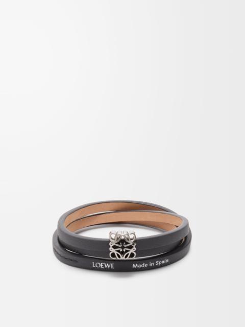 Anagram Bombé twist bracelet in calfskin