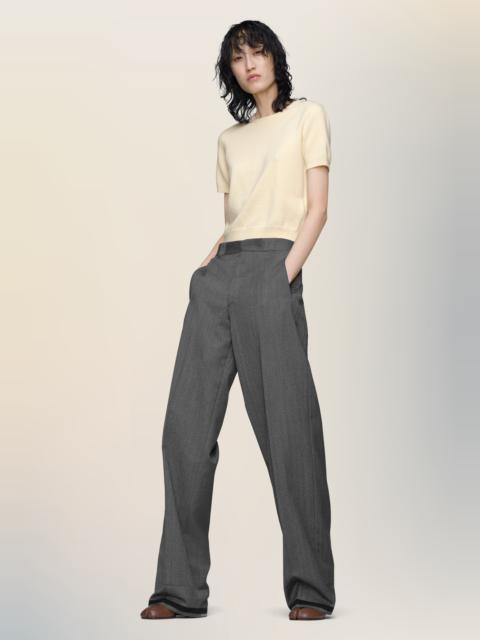 Tailored wool trousers