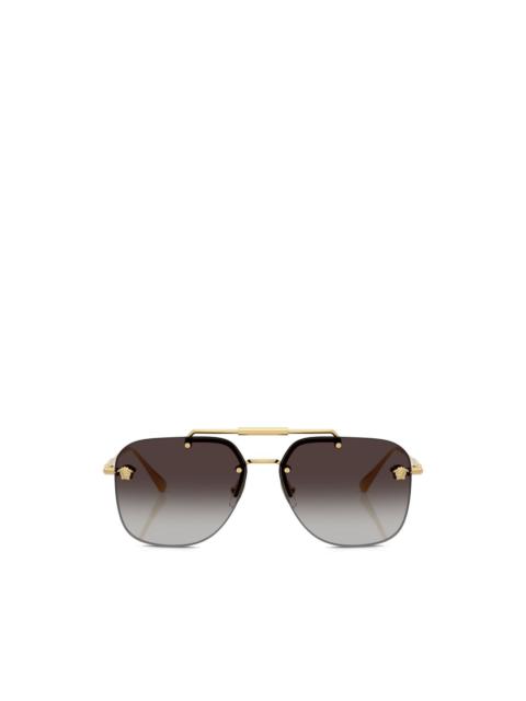 geometric-frame sunglasses