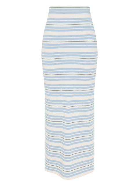 REBELLION STRIPE MIDI SKIRT