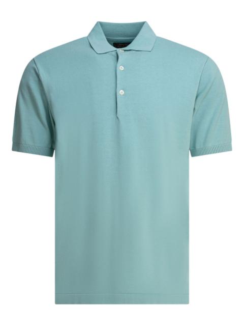 short-sleeve cotton polo shirt