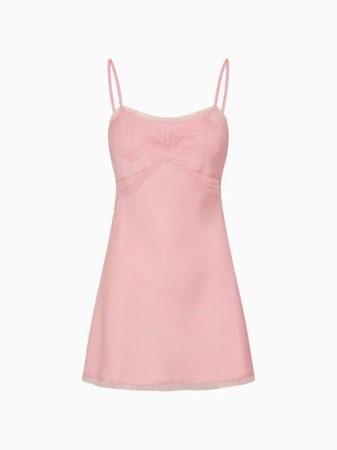 Mirelis Lace Bow Crepe Mini Dress