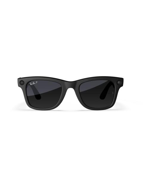 Ray-Ban Meta Wayfarer (Gen 1), Matte Black / Gradient Graphite Polarized, Standard