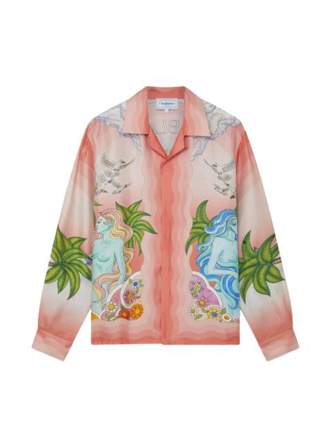 Paix Et Amour Tennis Club Silk Shirt | Casablanca Paris