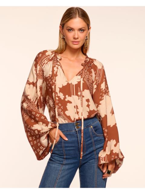 Aaron V-Neck Long Sleeve Blouse