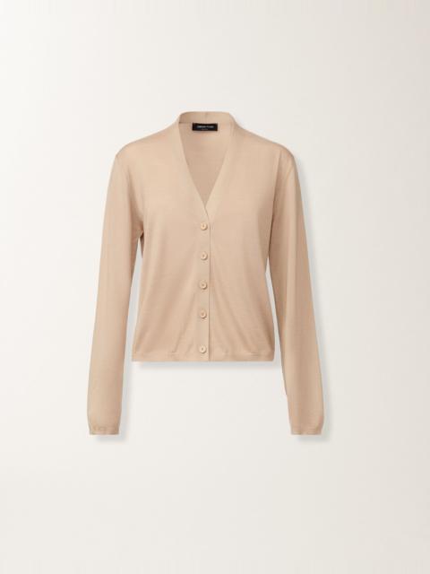 Cashmere and silk cardigan