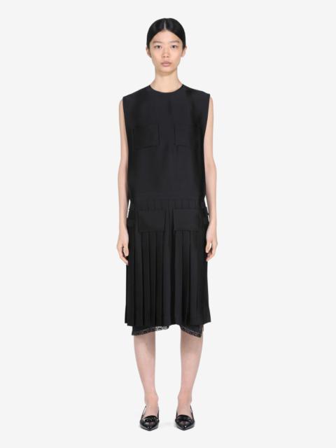 PLEATED MIDI DRESS