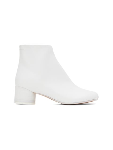 White Anatomic Ankle Boots