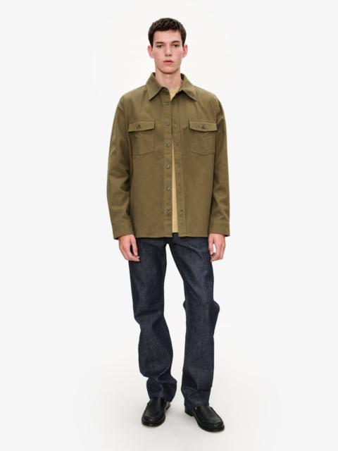 SOLID-COLOUR COTTON OVERSHIRT