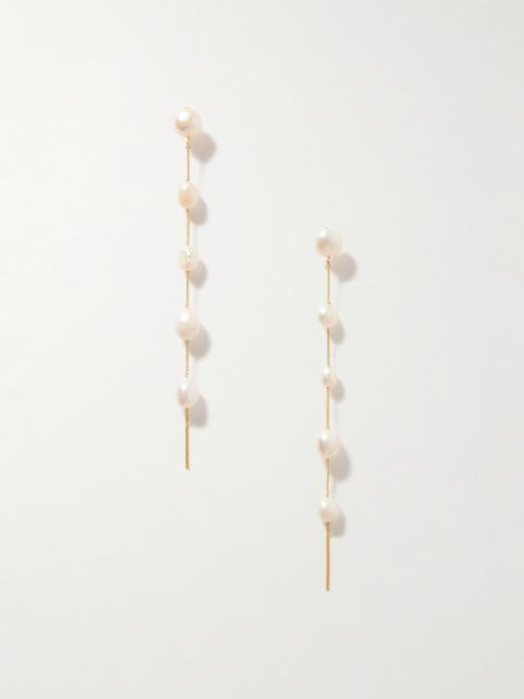 Atum Gold-tone Pearl Earrings