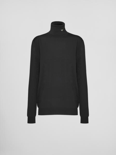 Superfine wool turtleneck sweater