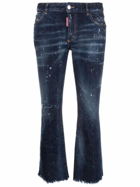 cropped flared jeans