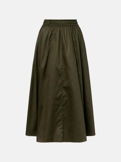 Manar cotton poplin maxi skirt