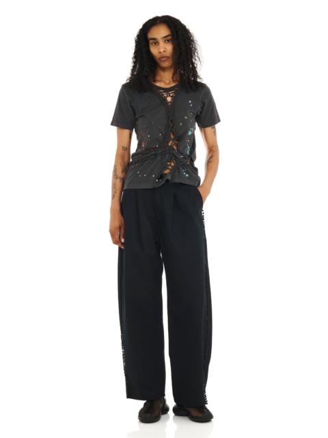 SPLATTER WASHED BLACK MINI TOSH TEE