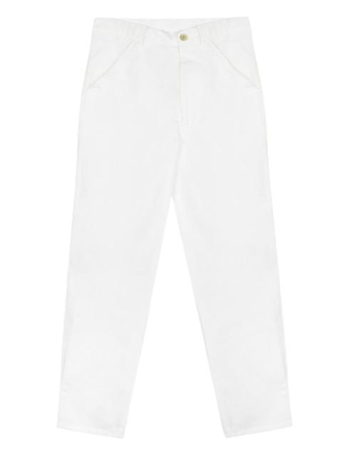 belt-loops woven trousers