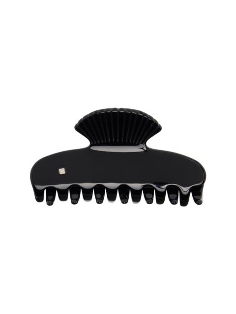 Black Small Fan Shell Claw Clip