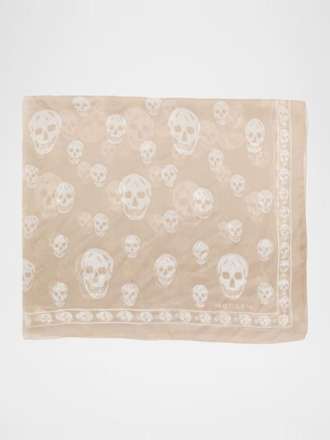 Classic Skull Wool Scarf