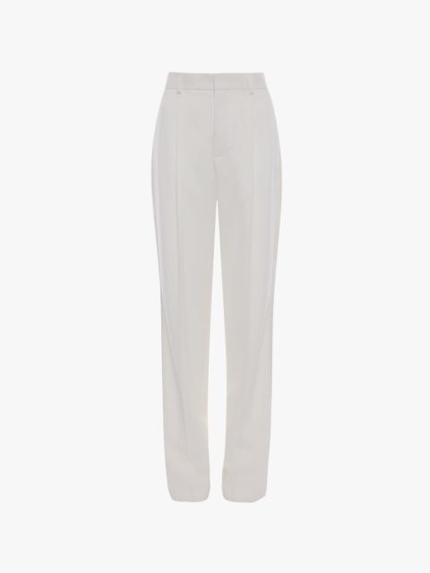 Tailored Straight Leg Trouser In Ivory