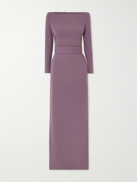 Sabina Off-the-shoulder Stretch-crepe Maxi Dress