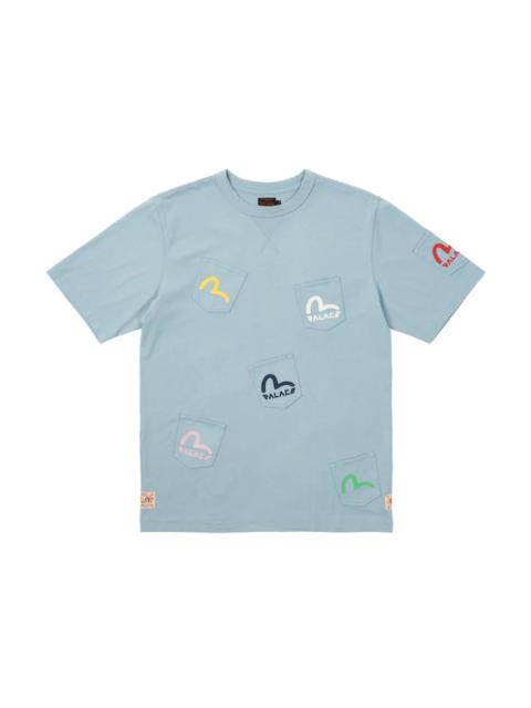 Palace x Evisu Multi Pocket T-shirt Dusty Blue