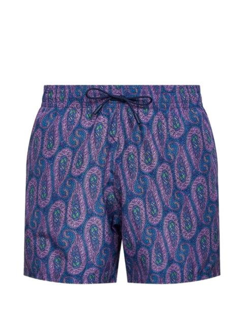paisley-pattern swimshorts