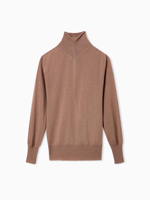 GIORGIO ARMANI NEVE CASHMERE MOCK-NECK JUMPER