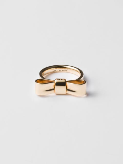 Eternal Gold Bow signet ring - yellow gold