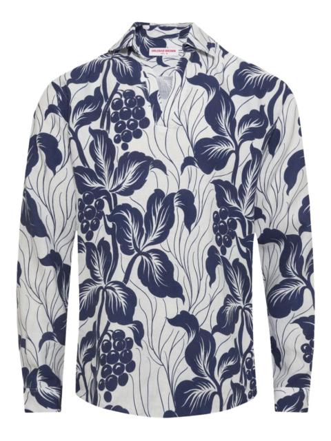 Ridley floral-print linen top