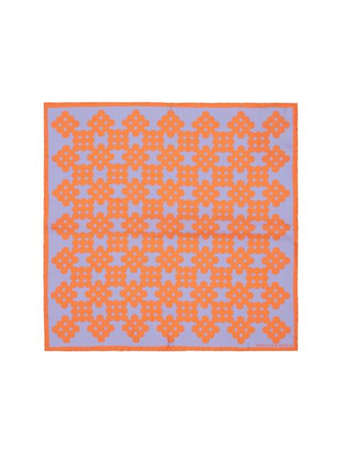 Orange & Blue Silk Pocket Square