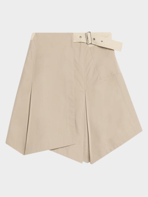 Two-Tone Twill Handkerchief Skirt