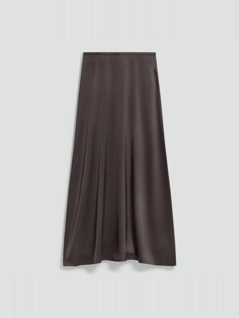 A-Line Maxi Skirt in Satin
