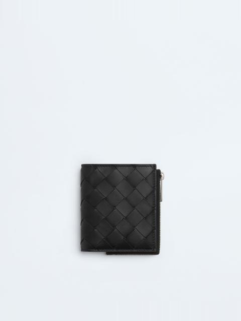 Intrecciato Bi-Fold Wallet With Zip