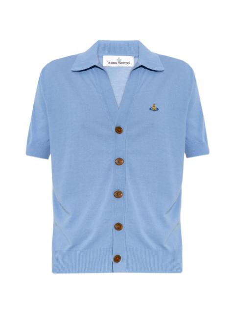 Orb-embroidered cardigan