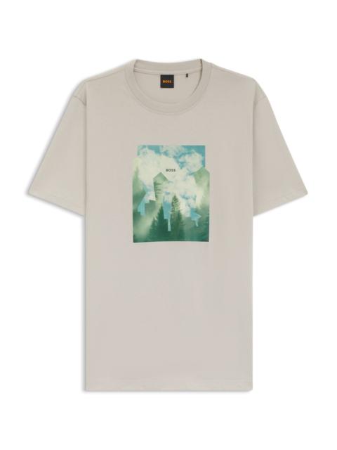 PRINTED-ARTWORK T-SHIRT IN COTTON JERSEY